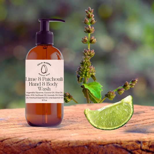 Hand and Body Wash - Lime & Patchouli Essential Oil